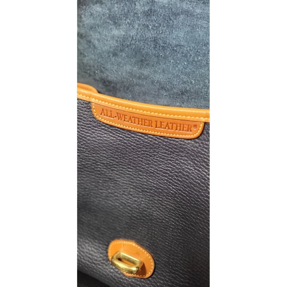 Vintage Dooney & Bourke Green Leather Equestrian Crossbody Medium Essex Purse !!